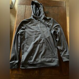 Under Armour Grey Branded Hoodie Small